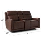 Picture of Alister Power Console Loveseat