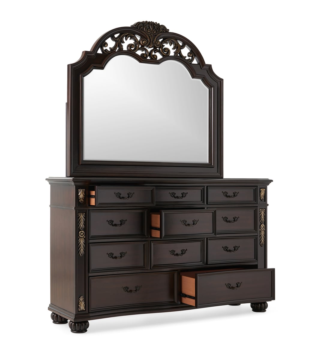 Maximus Dresser and Mirror | The Furniture Mart