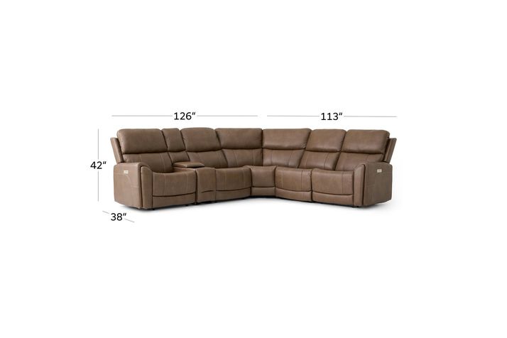 Picture of Cappuccino 6pc Sectional