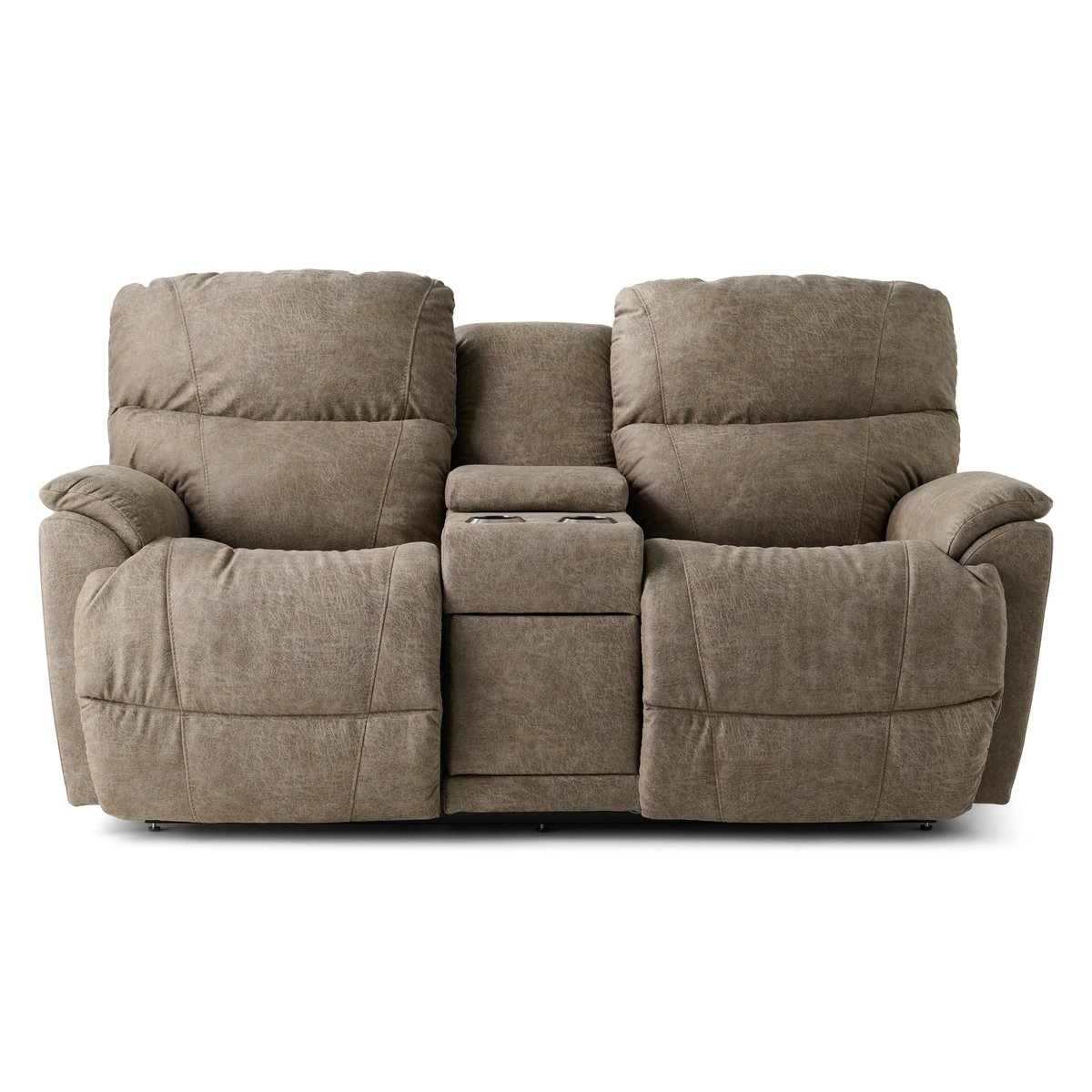 Trouper Reclining Console Loveseat