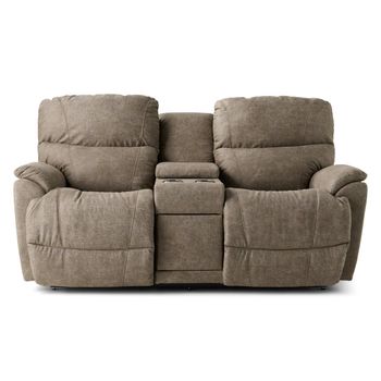 A picture of Trouper Reclining Console Loveseat.