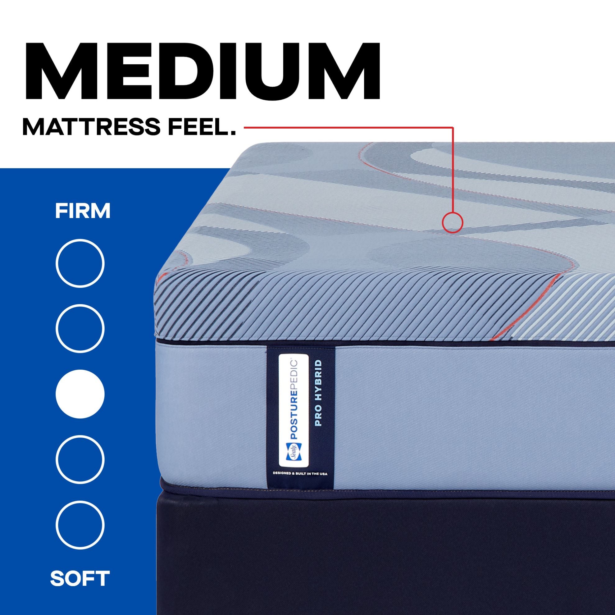 Reno Medium Hybrid Queen Mattress | The Furniture Mart