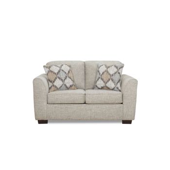 A picture of Crosby Dove Loveseat.