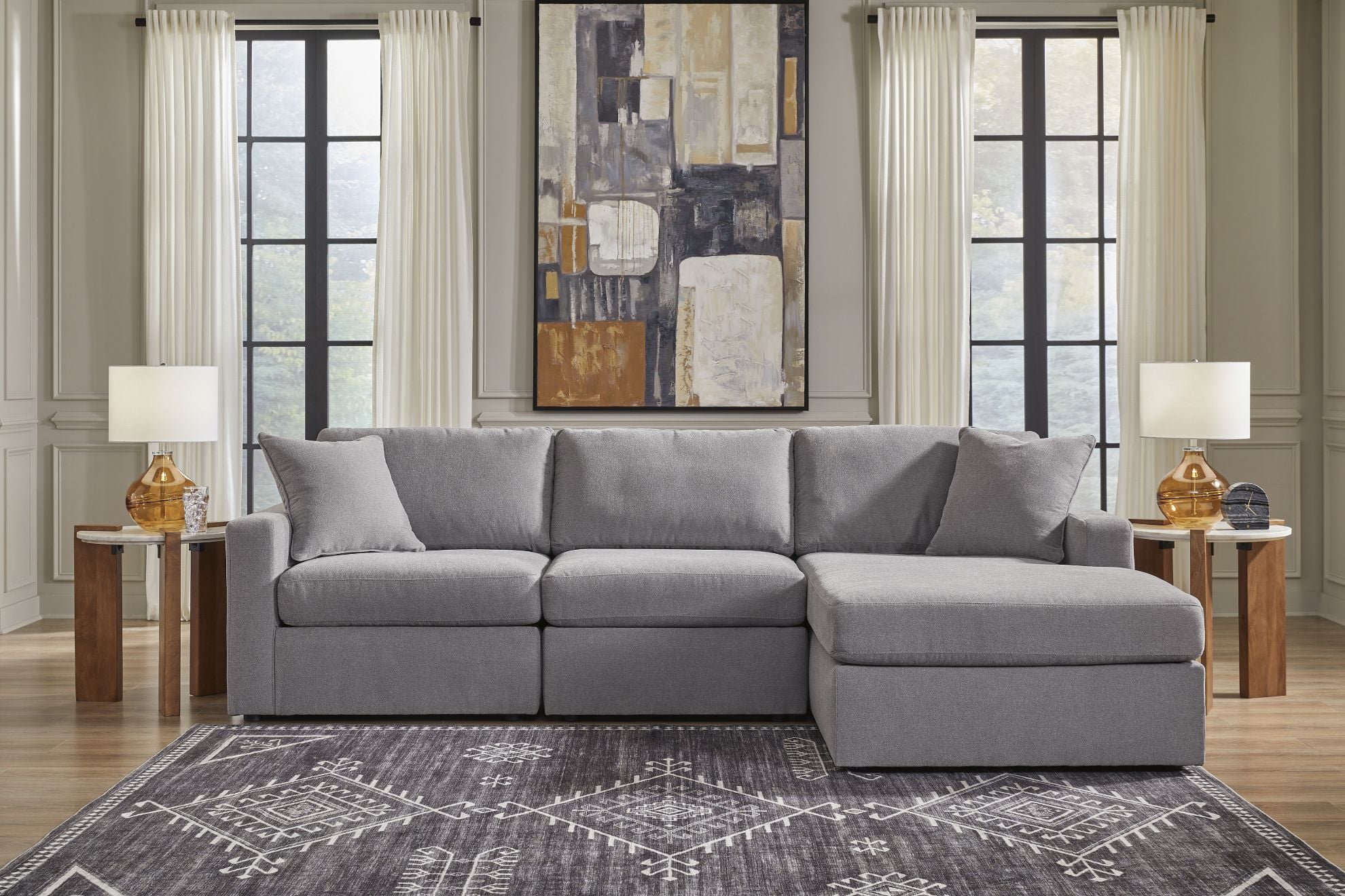 Modmax 3pc Sofa Chaise | The Furniture Mart