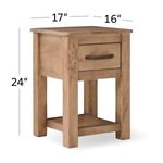 Picture of Natural Parota Chairside Table