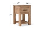 Picture of Natural Parota Chairside Table