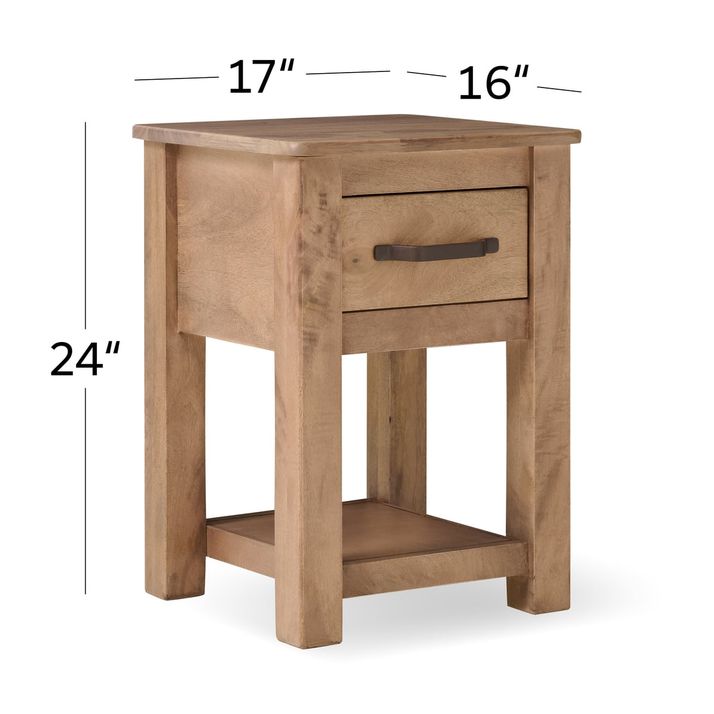 Picture of Natural Parota Chairside Table