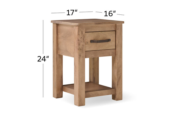 Picture of Natural Parota Chairside Table