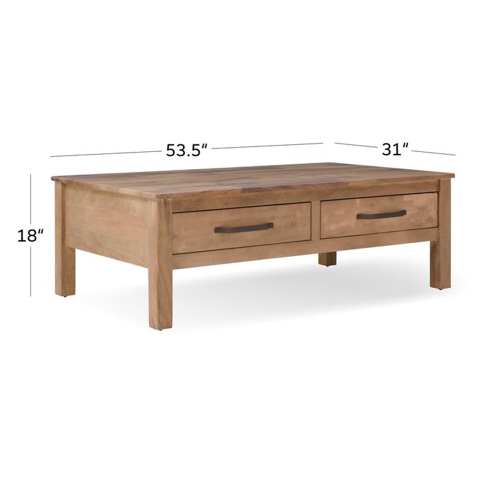 Picture of Natural Parota Cocktail Table