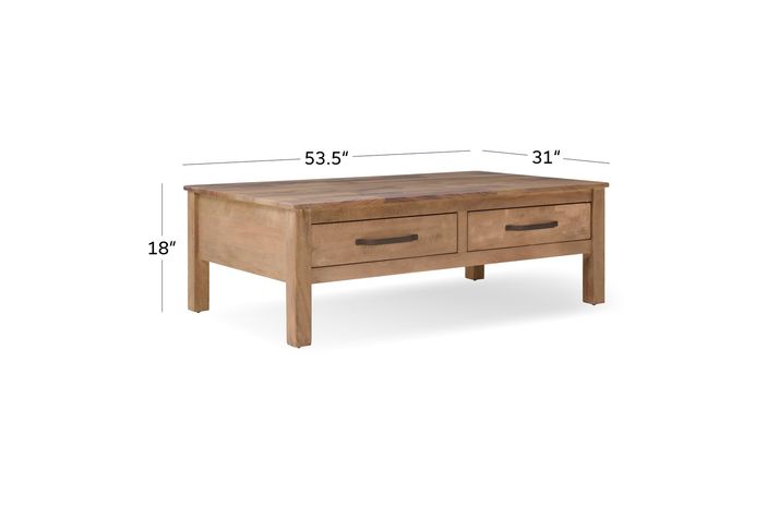 Picture of Natural Parota Cocktail Table