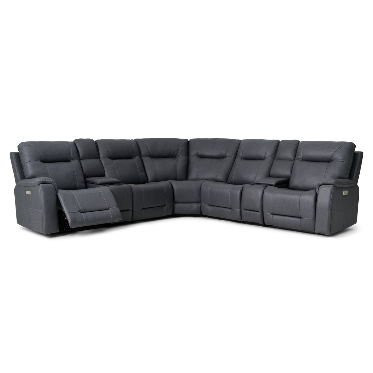 Ventura 7pc Power Sectional | The Furniture Mart