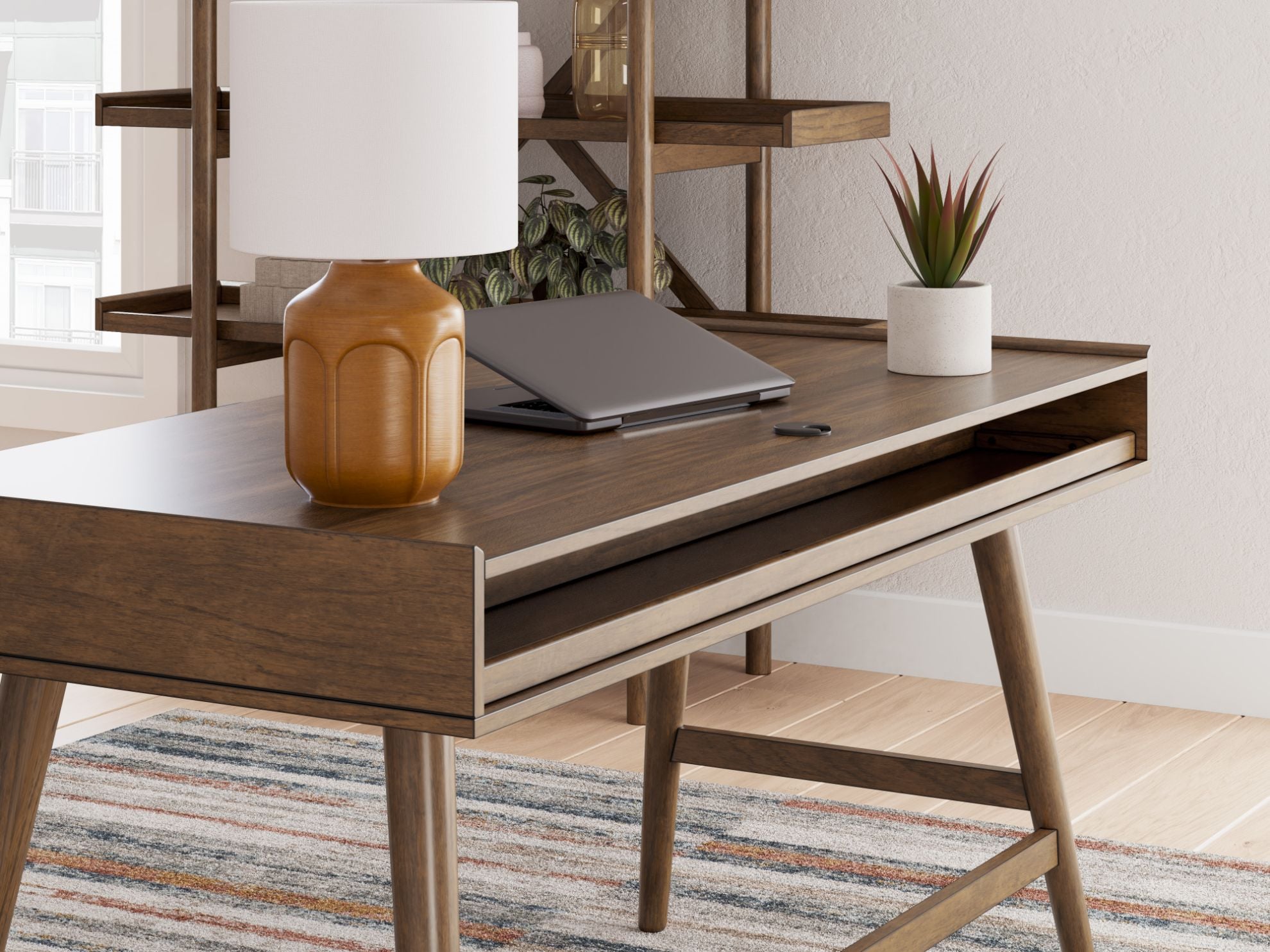 Lyncott Home Office Desk | The Furniture Mart