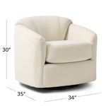 Picture of Fleeced Oyster Swivel Glider