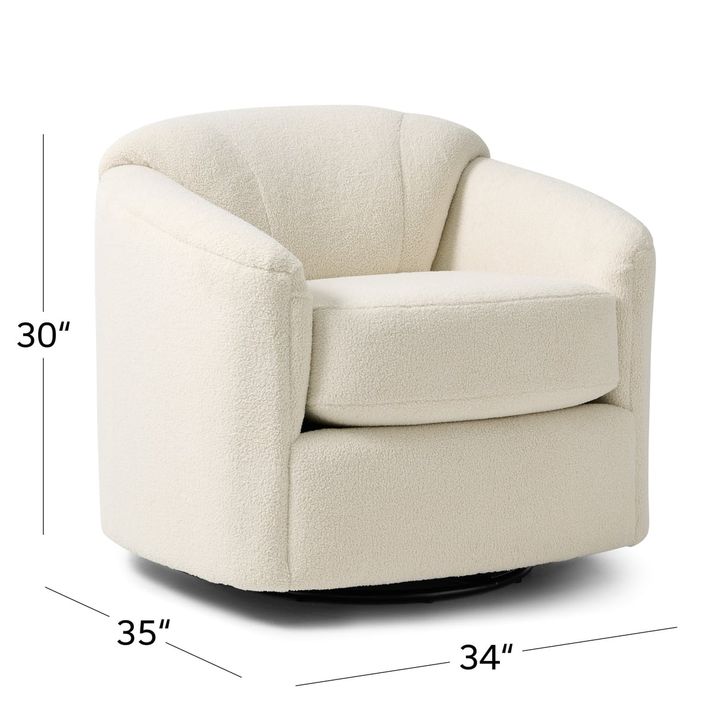 Picture of Fleeced Oyster Swivel Glider