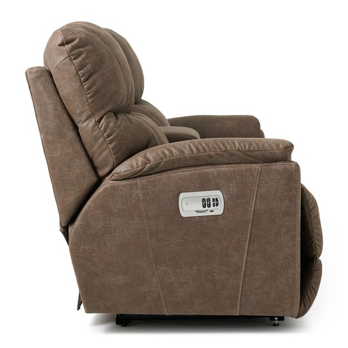 Picture of Trouper Power Recline Console Loveseat