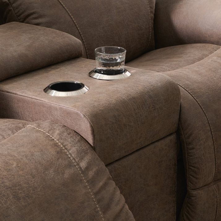 Picture of Trouper Power Recline Console Loveseat