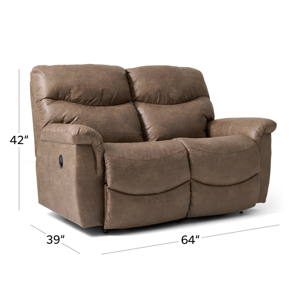 James Reclining Loveseat | The Furniture Mart