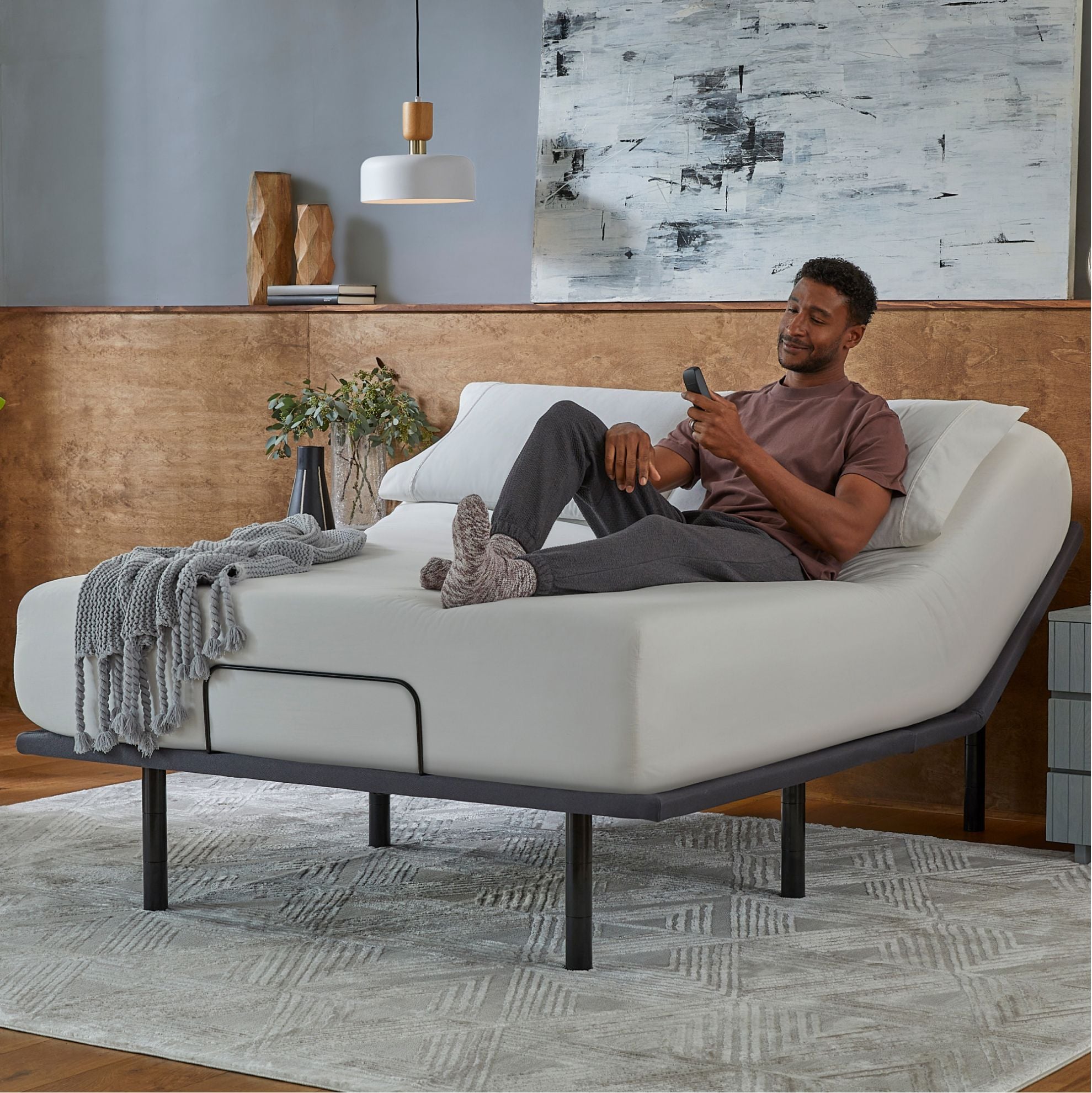 Baselogic Silver Twin XL Adjustable Base | The Furniture Mart