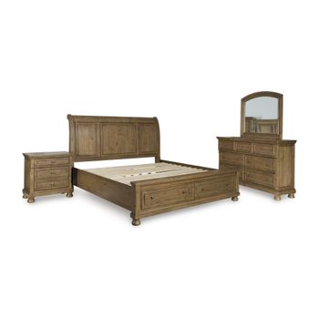 A picture of Vandenmore King Sleigh Storage Bedroom Set.