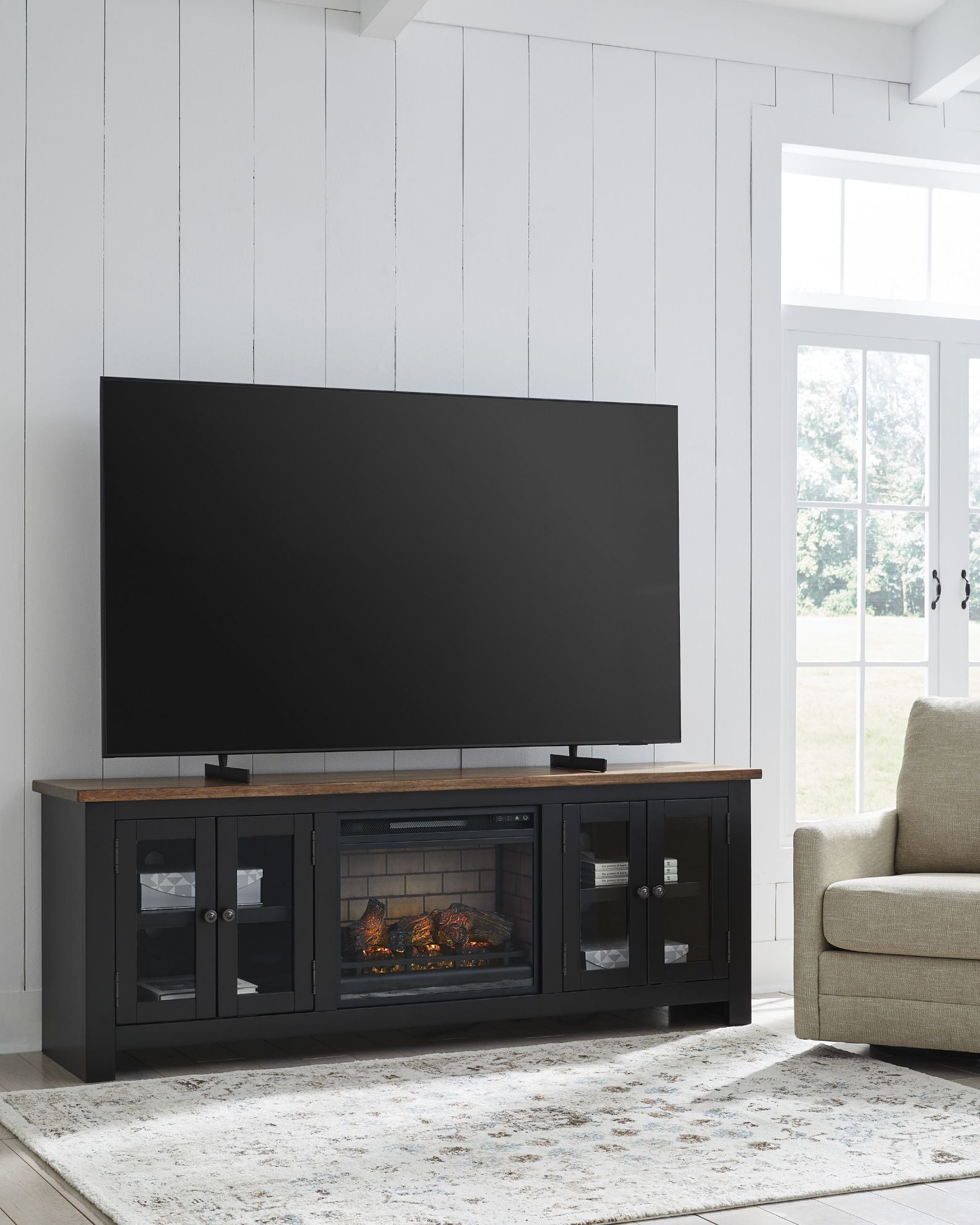 Ashley Furniture Wildenauer Fireplace TV Stand - Thumbnail 2