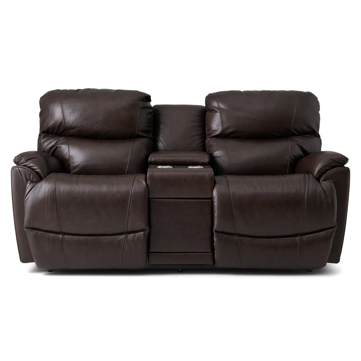 Trouper Reclining Console Loveseat