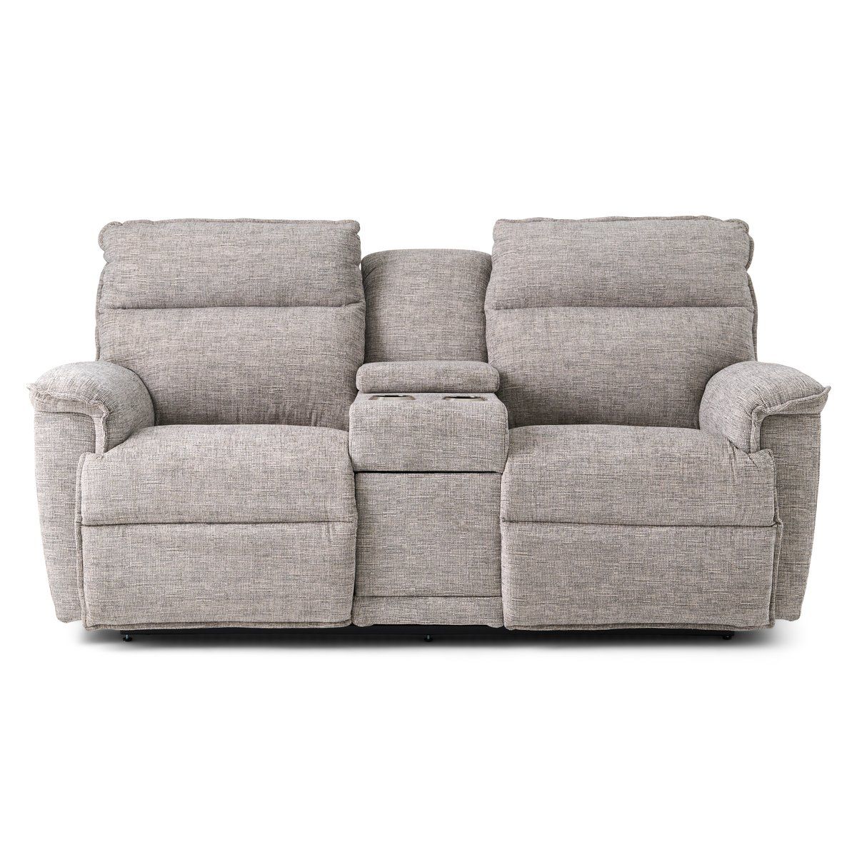 Jay Linen Reclining Console Loveseat