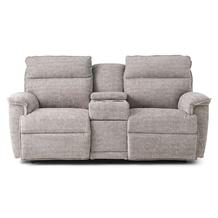 Picture of Jay Linen Reclining Console Loveseat