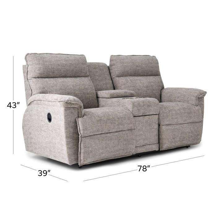 Picture of Jay Linen Reclining Console Loveseat