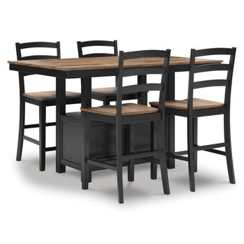 A picture of Wildenauer 5pc Counter Dining Set.