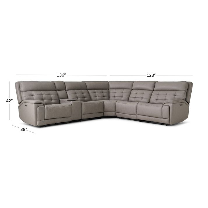 Picture of Leeds 6pc Power Sectional