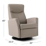 Picture of Nice Fog Power Swivel Recliner