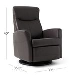 Picture of Nice Havanna Power Swivel Recliner