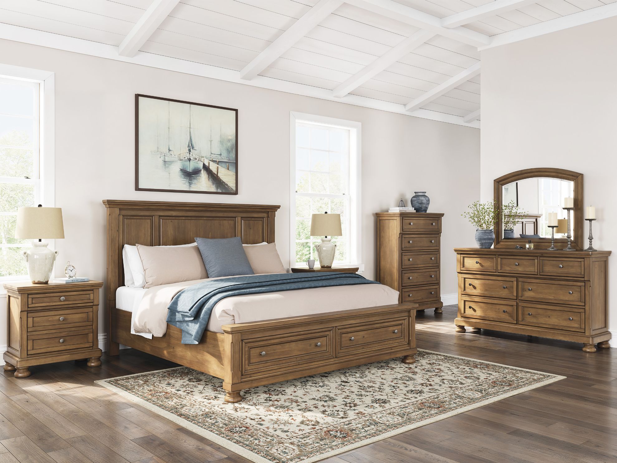Vandenmore King Panel Storage Bedroom Set