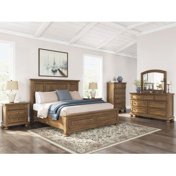 A picture of Vandenmore Queen Panel Storage Bedroom Set.