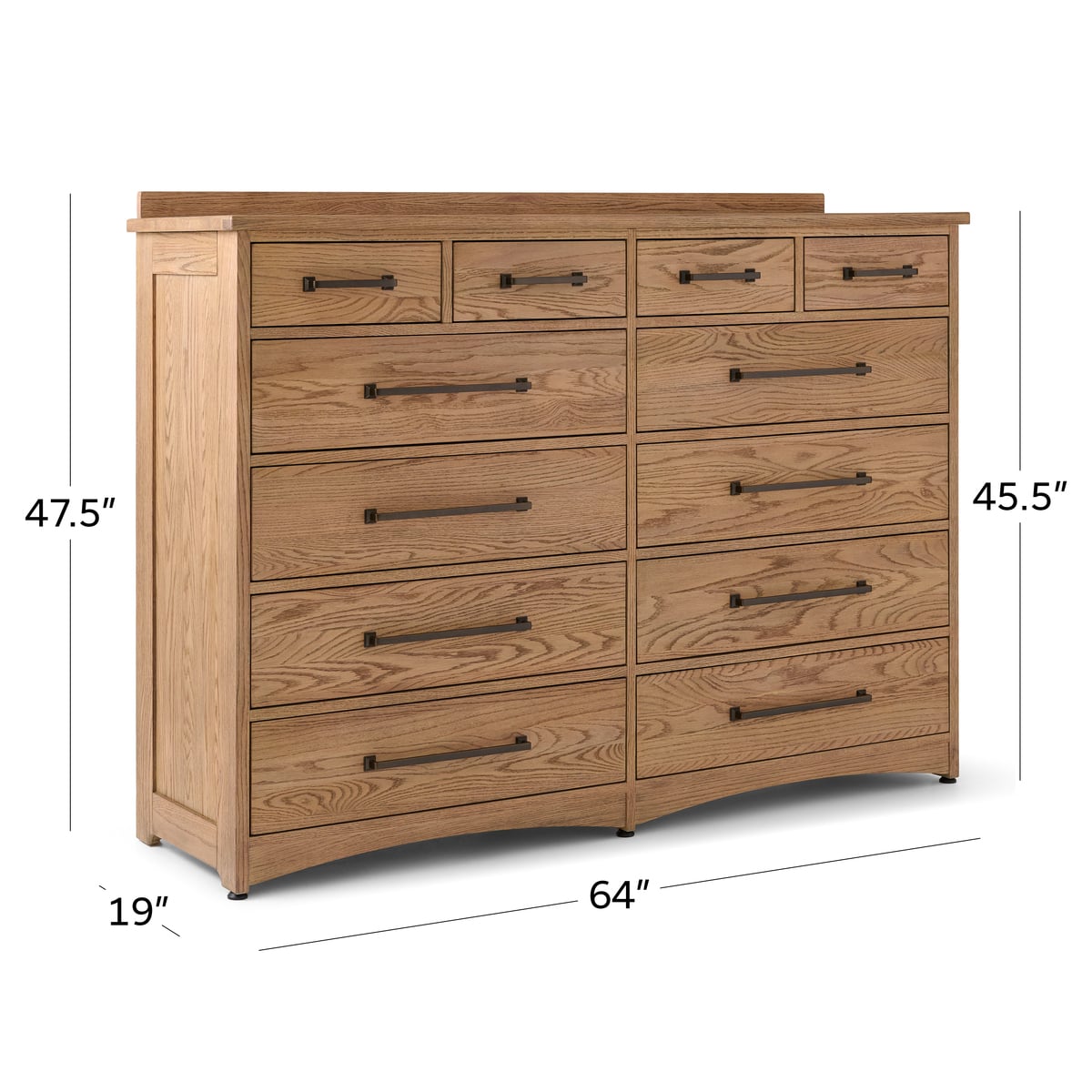 Oak Park 12 Drawer Dresser - Thumbnail 3