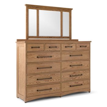 A picture of Oak Park Dresser and Mirror.