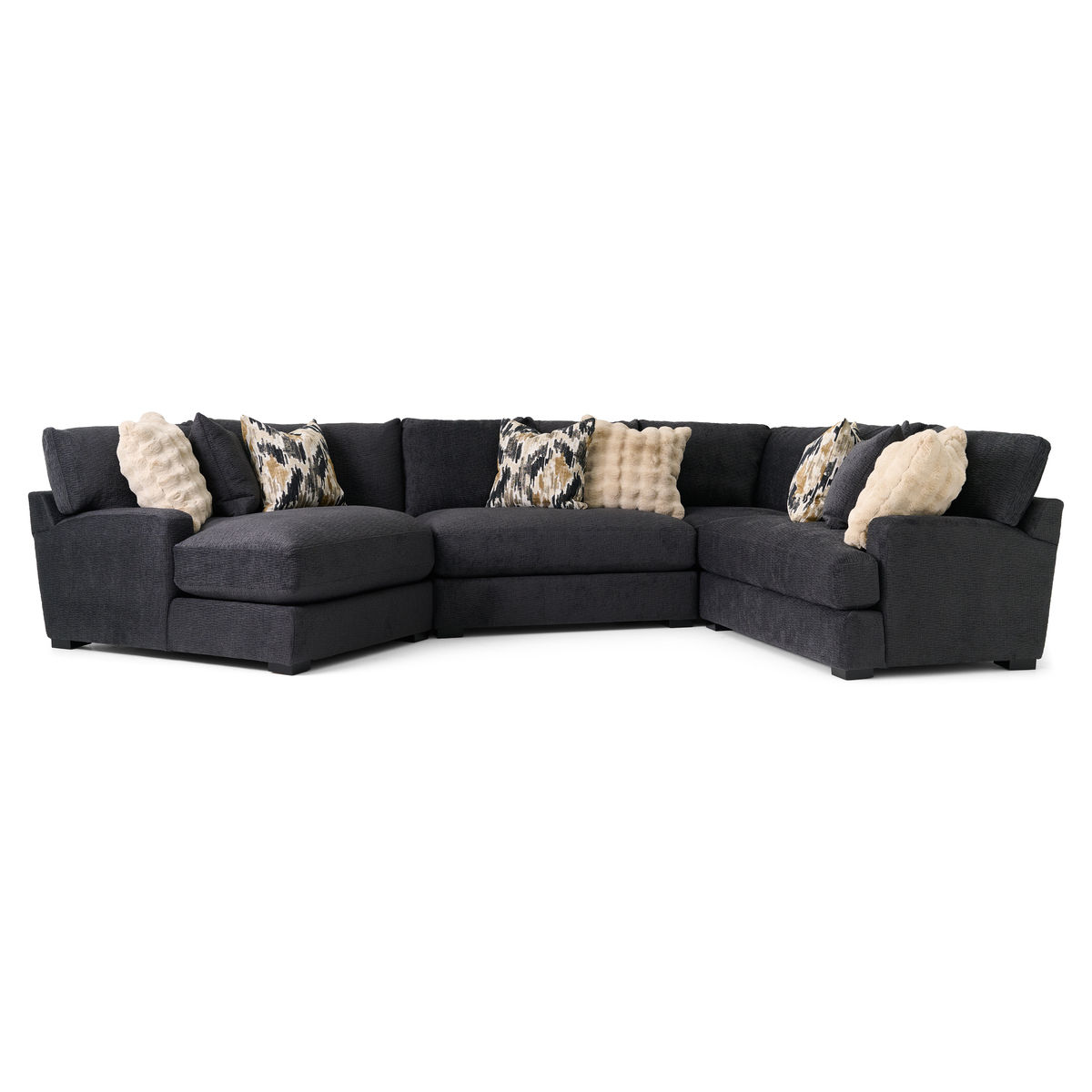 Retreat Caviar 3pc Sectional