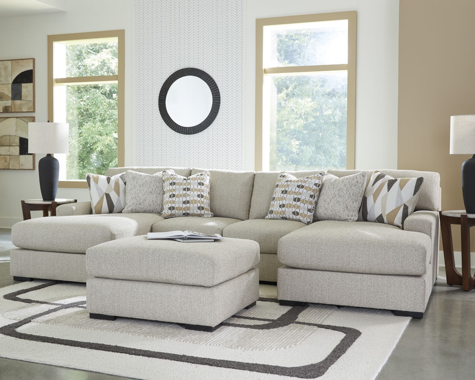 Laurelgrove Oversized Ottoman - Thumbnail 3