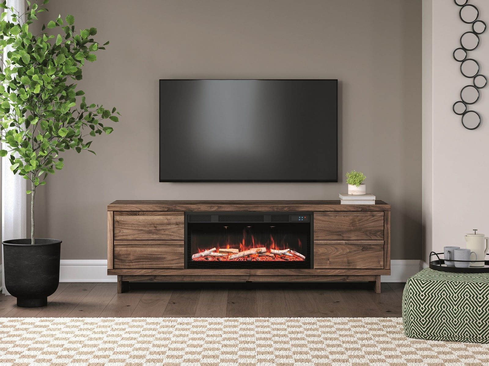 Zadilyn XL Fireplace TV Stand | The Furniture Mart