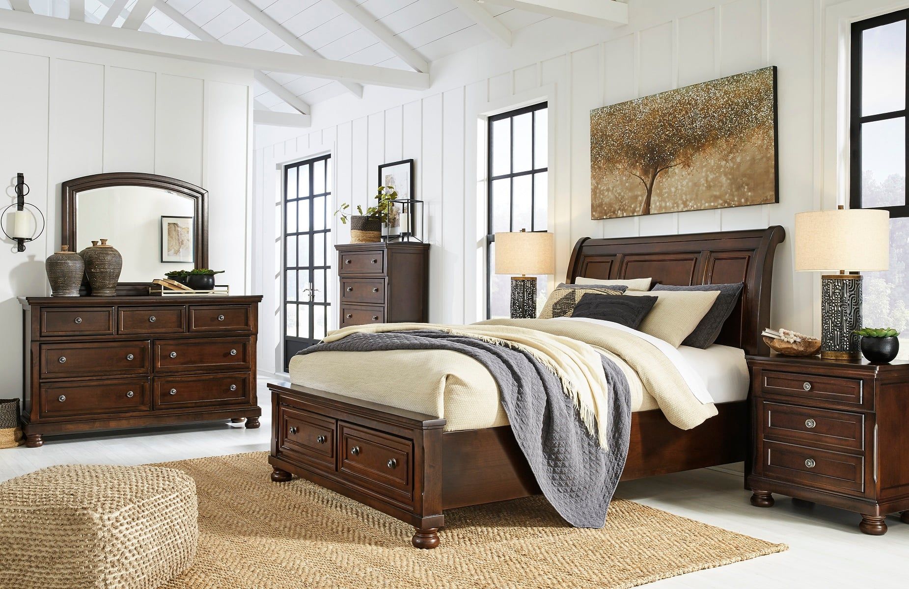 Porter Queen Sleigh Bedroom Set - Thumbnail 2