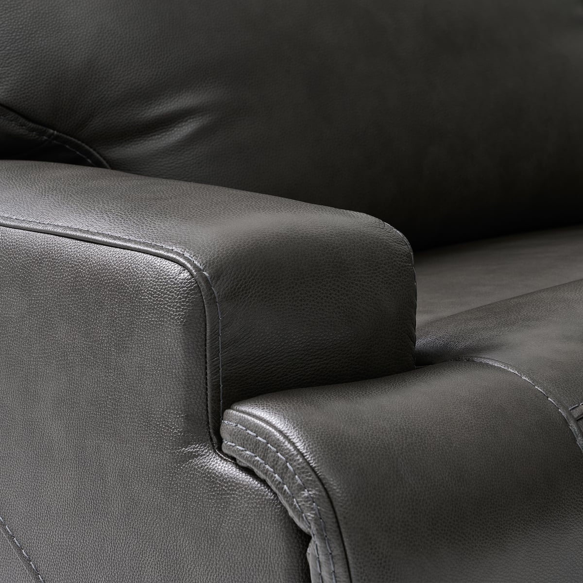Charcoal 6pc Power Sectional | The Furniture Mart