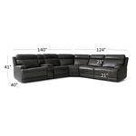 Picture of Charcoal 6pc Power Sectional
