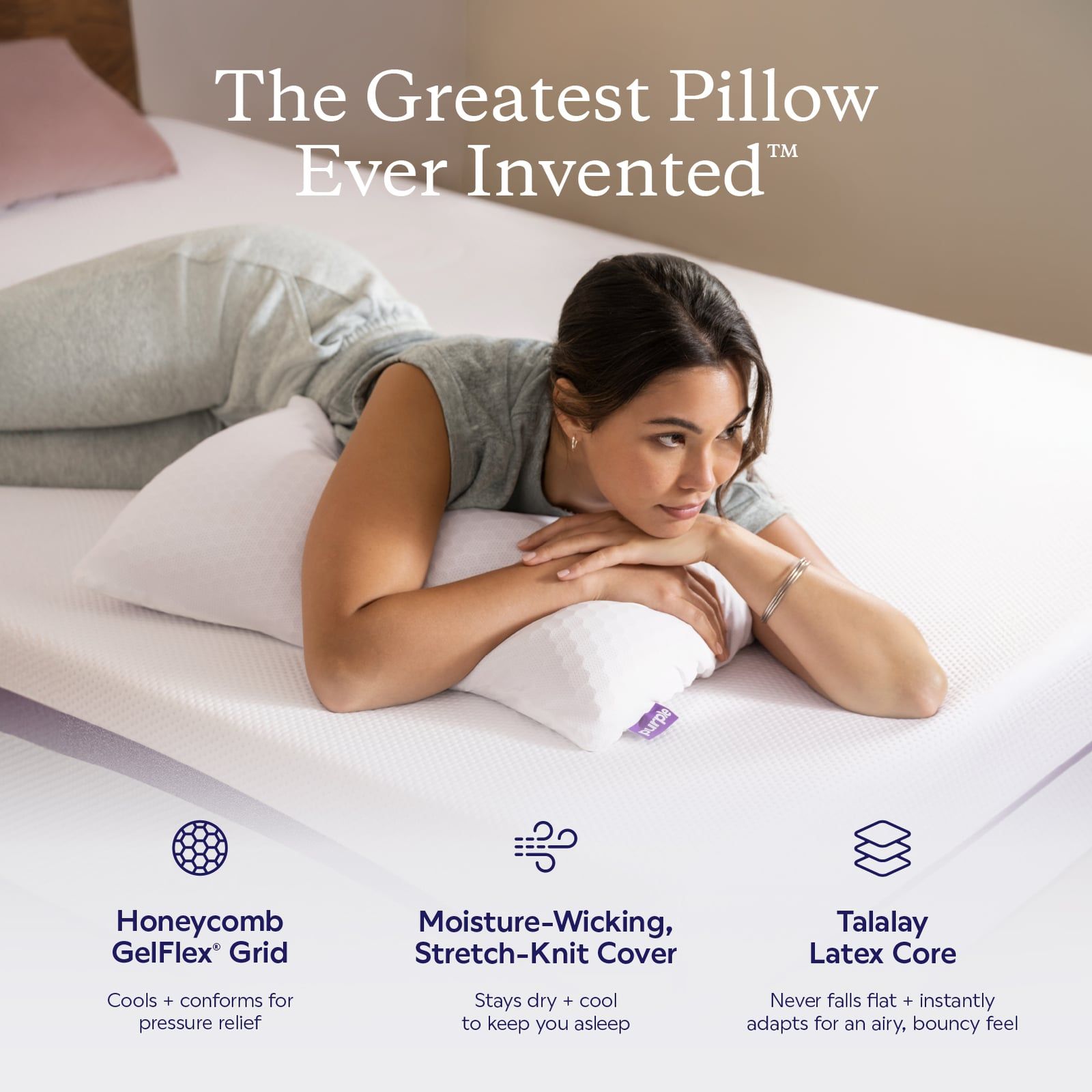 Purple Mattress Harmony Pillow - Thumbnail 5