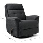 Picture of Sophisticated Steel Swivel Glider Recliner