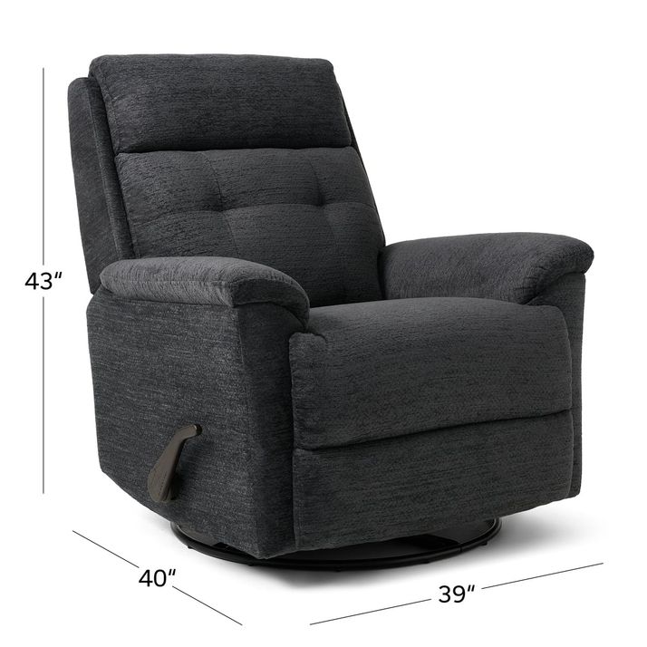 Picture of Sophisticated Steel Swivel Glider Recliner