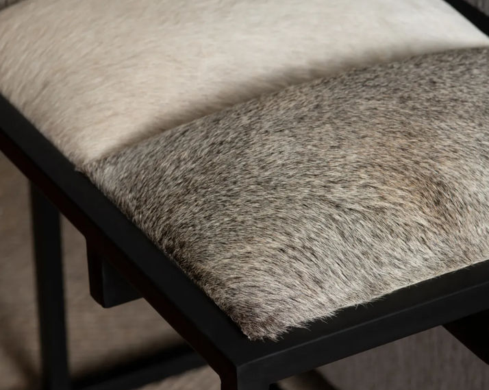 Picture of Hampton Cowhide Bench