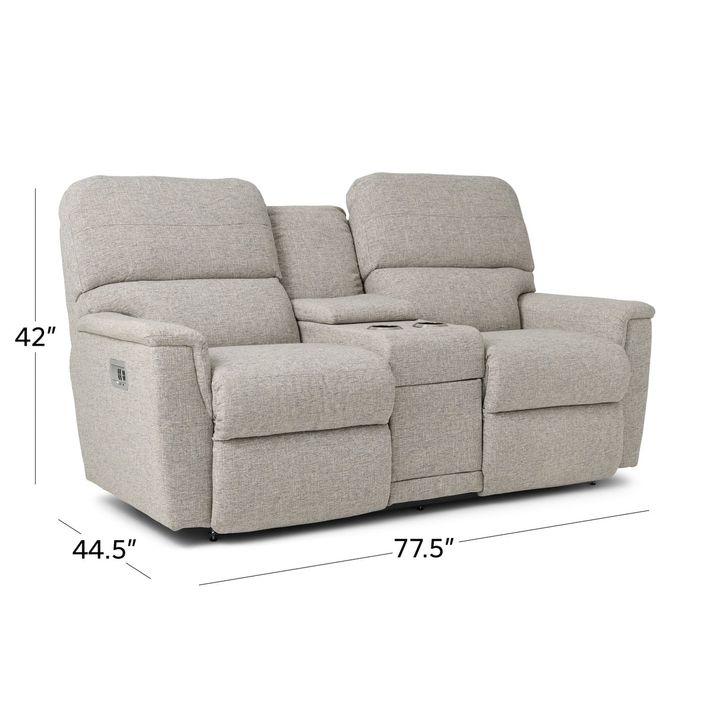 Picture of Ava Whisper Power Console Loveseat