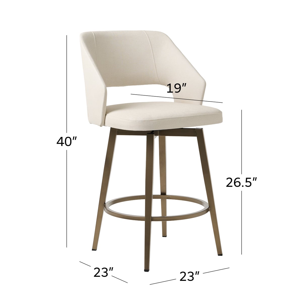 Lorna Counter Stool - Thumbnail 5