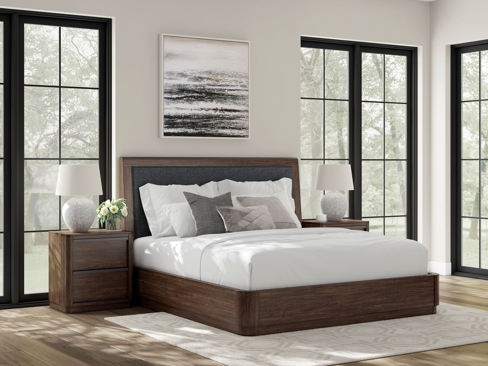 Kendamor King Panel Bed - Thumbnail 2
