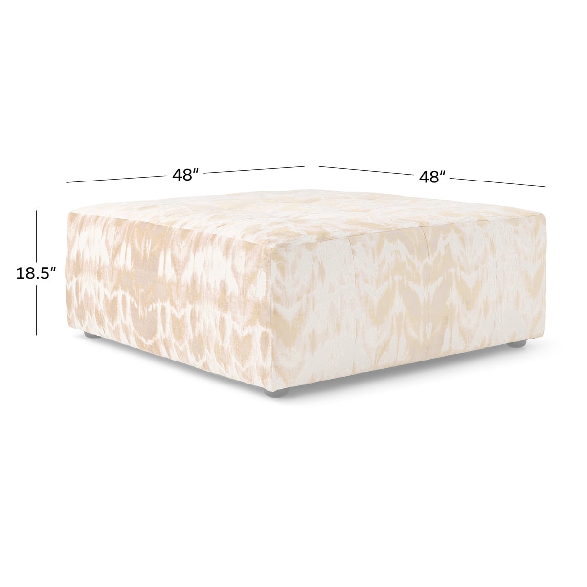 Kanoko Oversized Cocktail Ottoman - Thumbnail 5